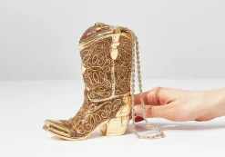 Cowboy Boot Austin Brown*Judith Leiber Clearance