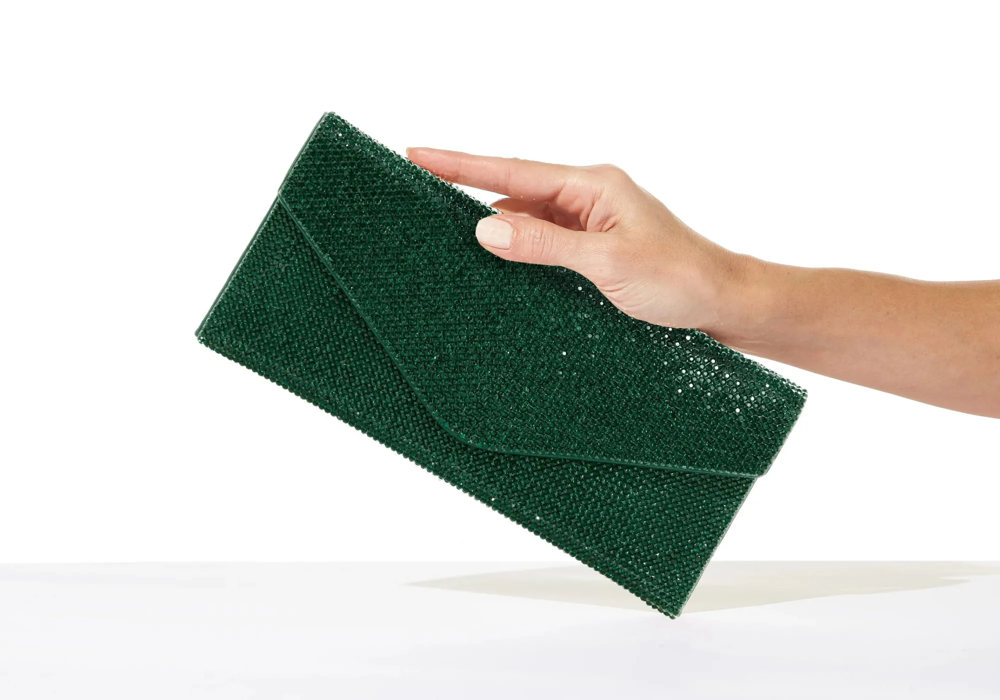 Crystal Envelope Emerald*Judith Leiber Outlet
