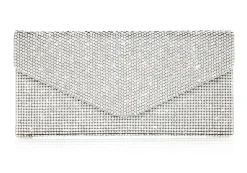 Crystal Envelope Silver*Judith Leiber Clearance