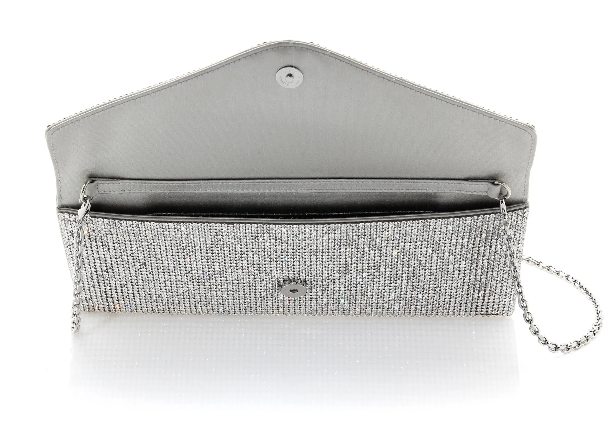 Crystal Envelope Silver*Judith Leiber Clearance