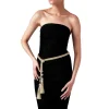 Crystal Tassel Belt Champagne*Judith Leiber Fashion