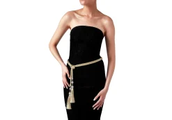 Crystal Tassel Belt Champagne*Judith Leiber Fashion