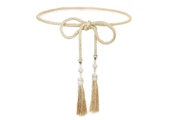 Crystal Tassel Belt Champagne*Judith Leiber Fashion