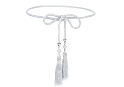 Crystal Tassel Belt Silver*Judith Leiber Fashion