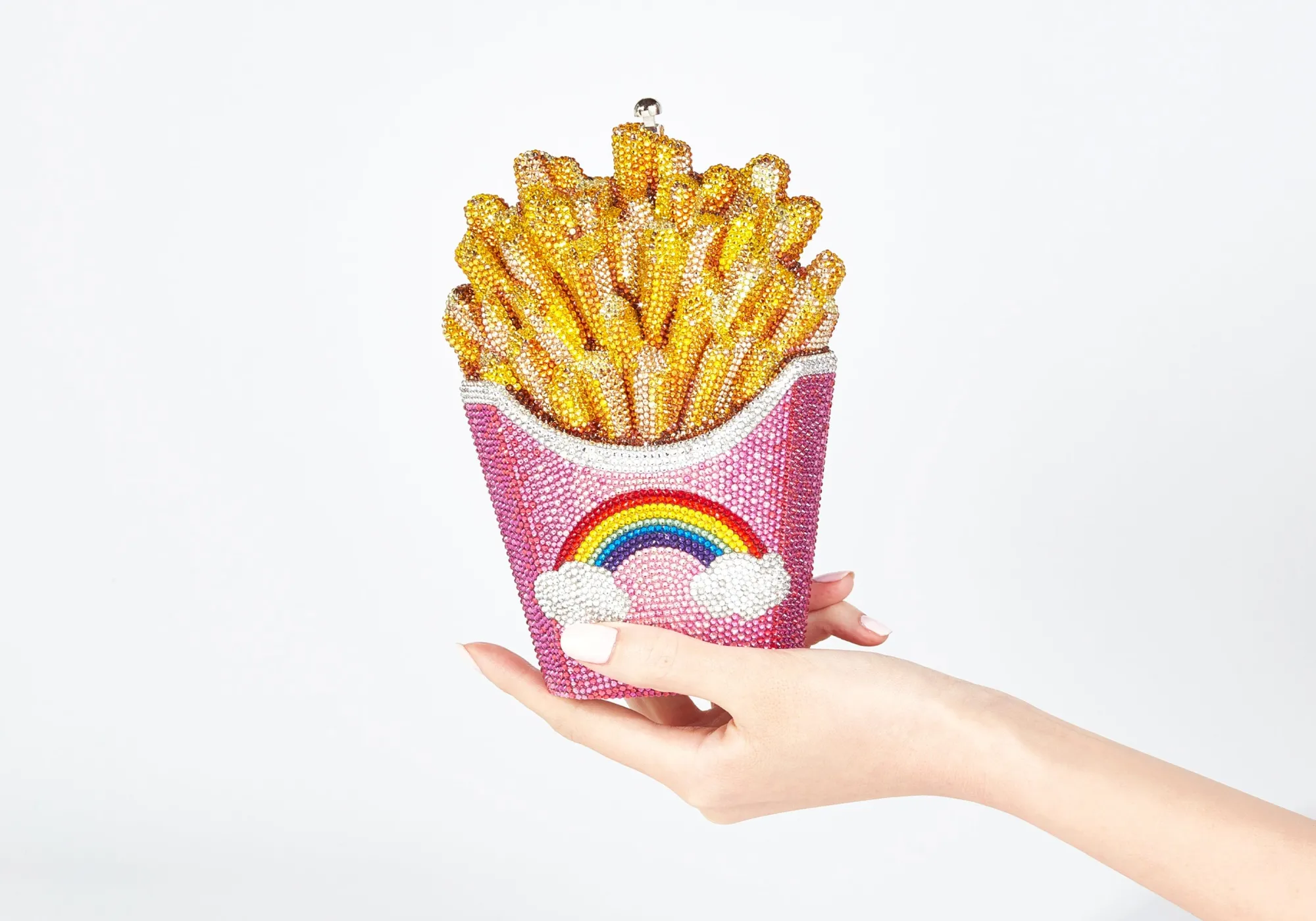 Designer French Fries Rainbow Bag*Judith Leiber Fashion