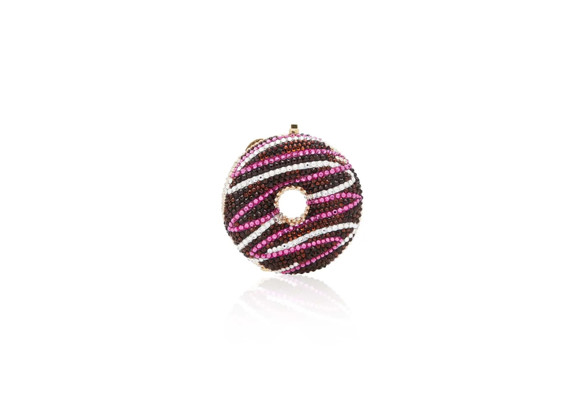 Donut Pillbox Chocolate*Judith Leiber Clearance
