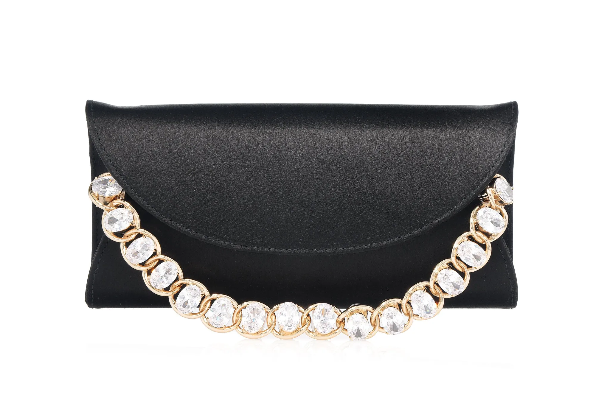 Envelope Taylor Satin Black*Judith Leiber Discount