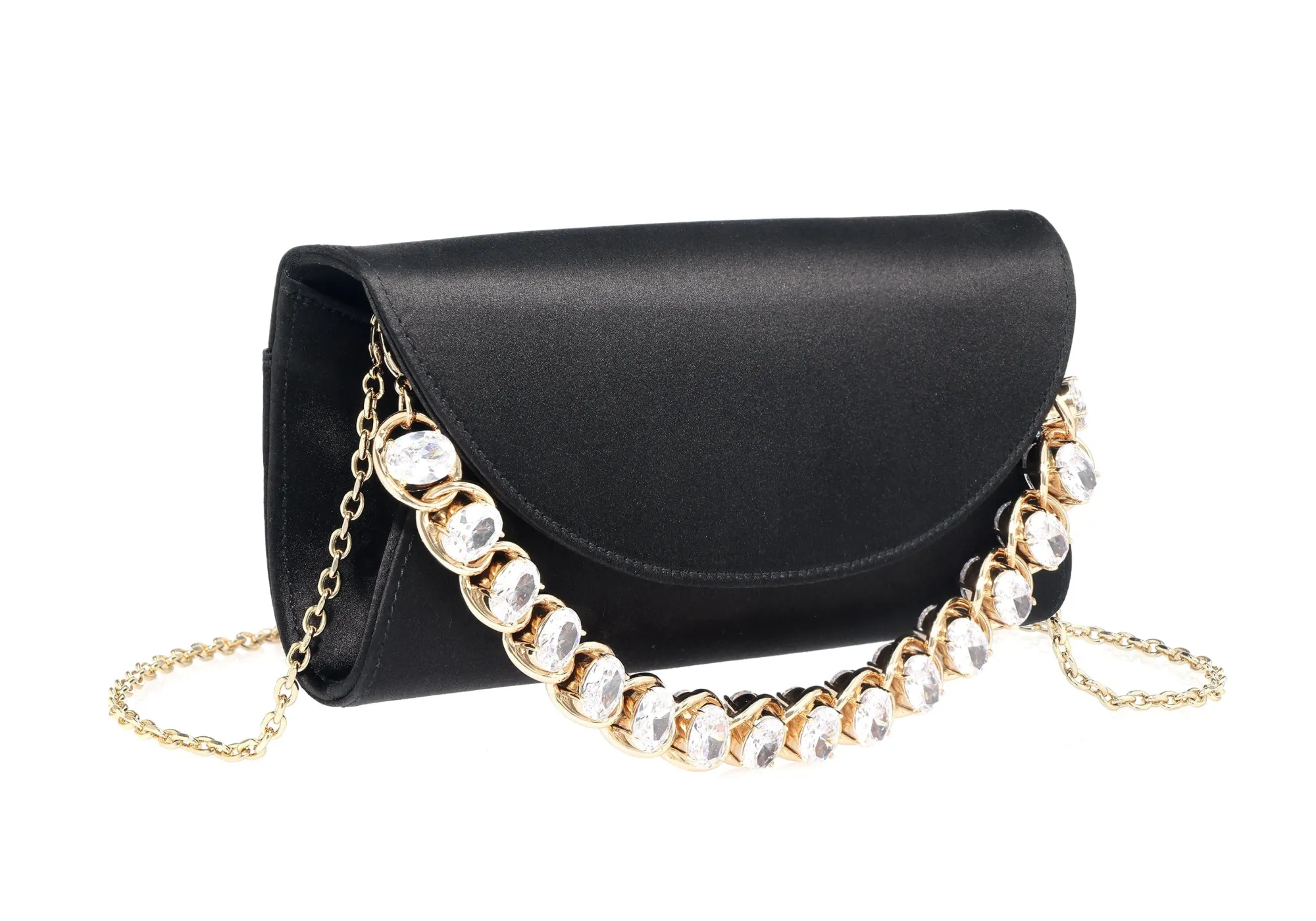 Envelope Taylor Satin Black*Judith Leiber Discount