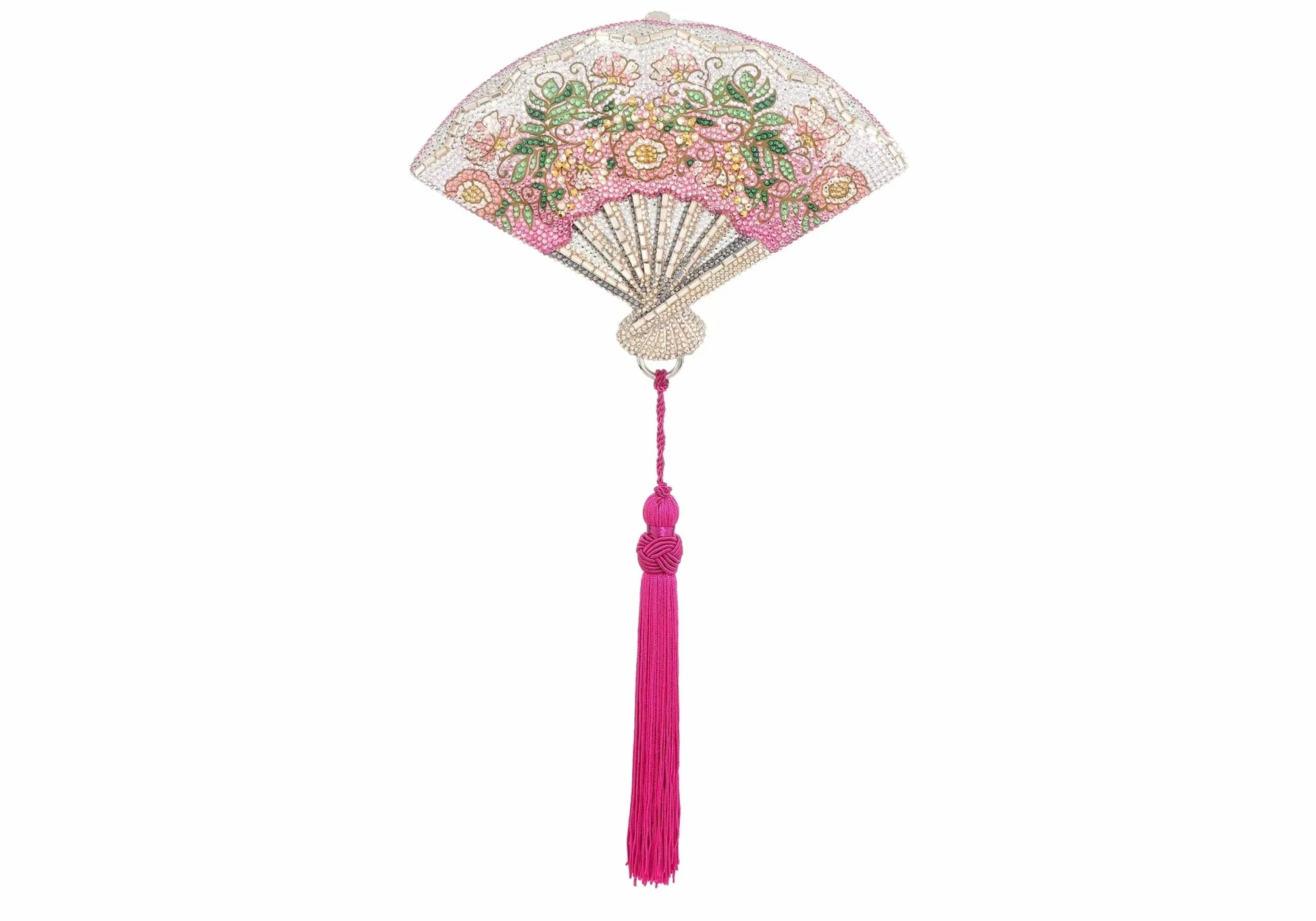 Fan Pink Blossoms*Judith Leiber Best