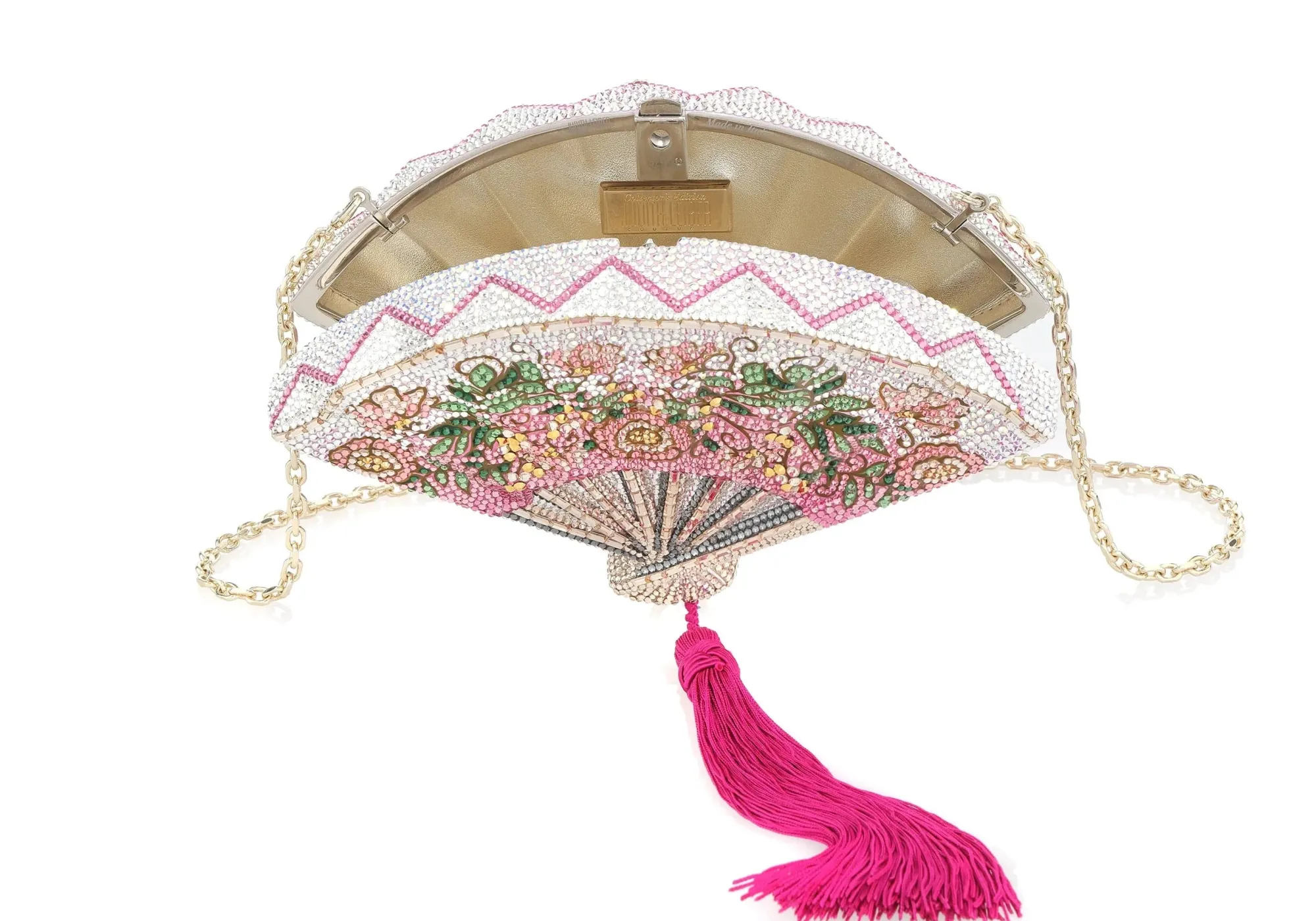 Fan Pink Blossoms*Judith Leiber Best