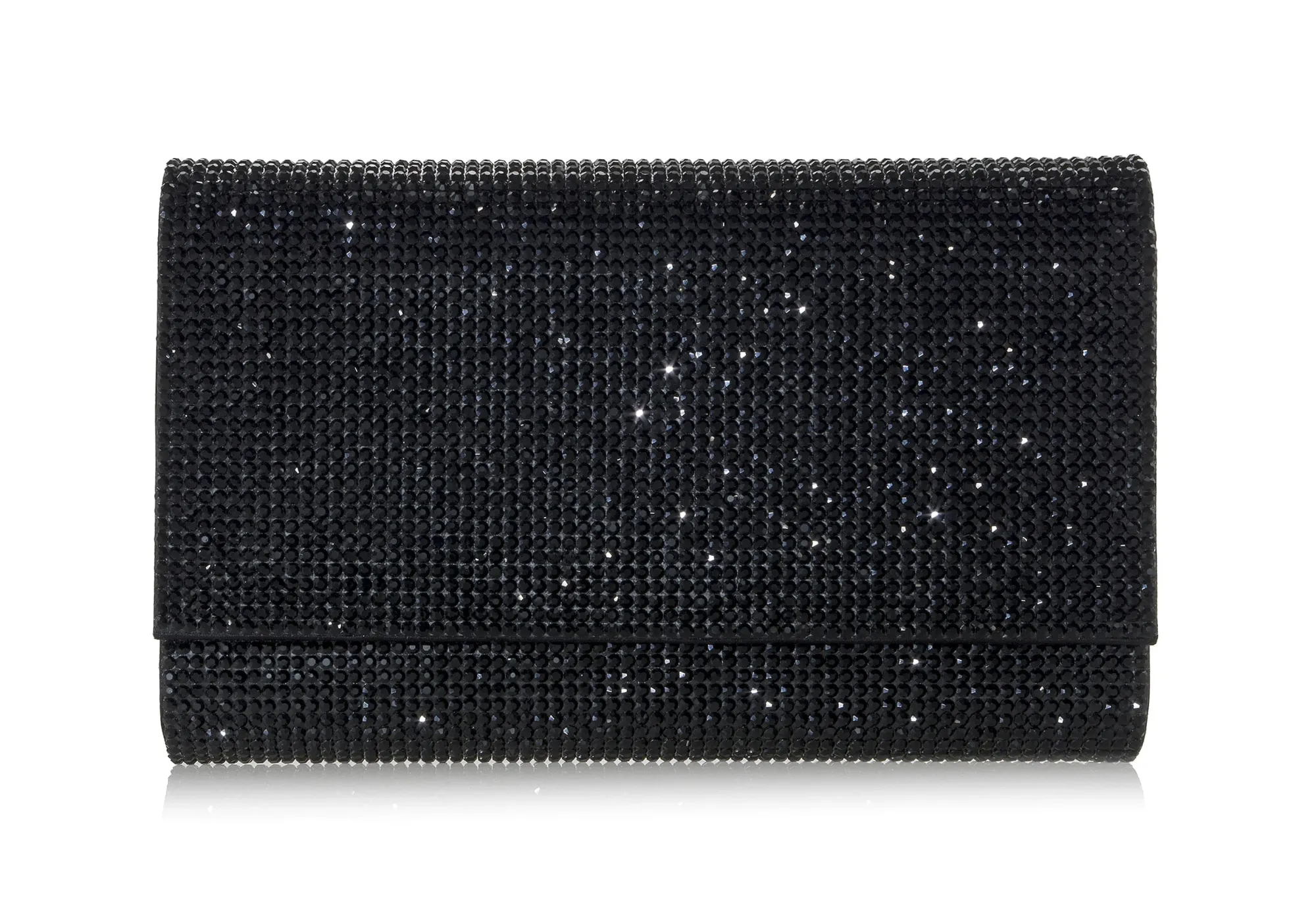 Fizzoni Black Envelope Clutch Bag*Judith Leiber Online