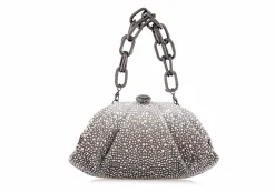 Gemma Crystal Caviar Platinum Gradient*Judith Leiber Fashion