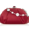 Gemma Satin Crimson*Judith Leiber Sale