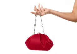 Gemma Satin Crimson*Judith Leiber Sale
