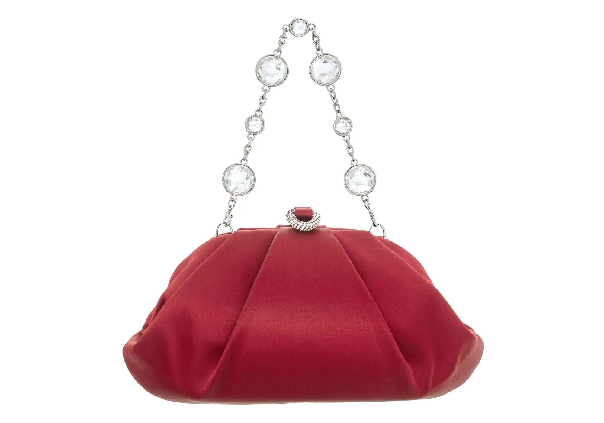 Gemma Satin Crimson*Judith Leiber Sale