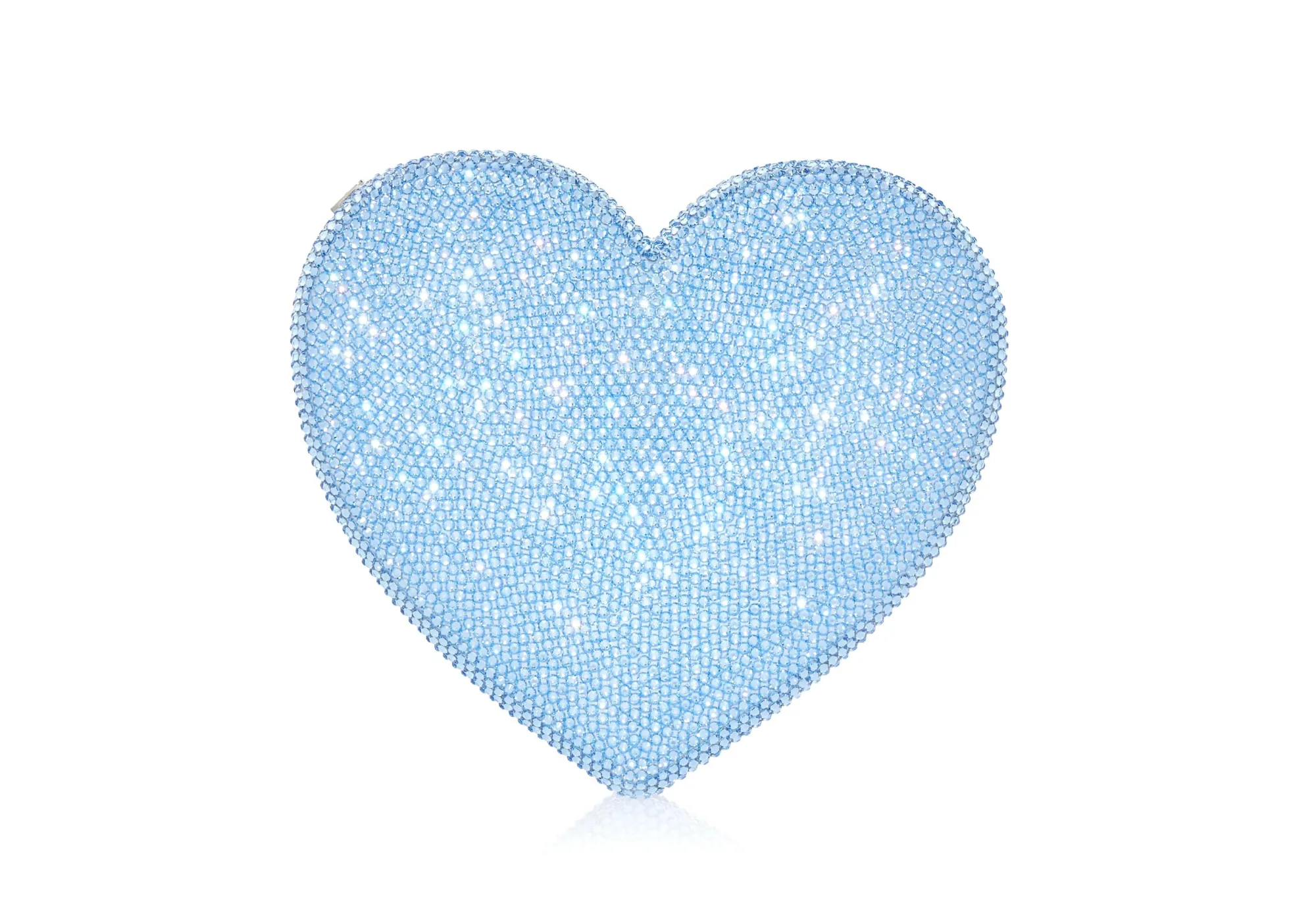 Heart Clutch Blue Designer Purse*Judith Leiber New