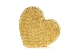 Heart Clutch Gold*Judith Leiber Best