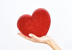 Heart Clutch Red*Judith Leiber Fashion