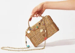 Isla Wicker Basket Champagne*Judith Leiber New