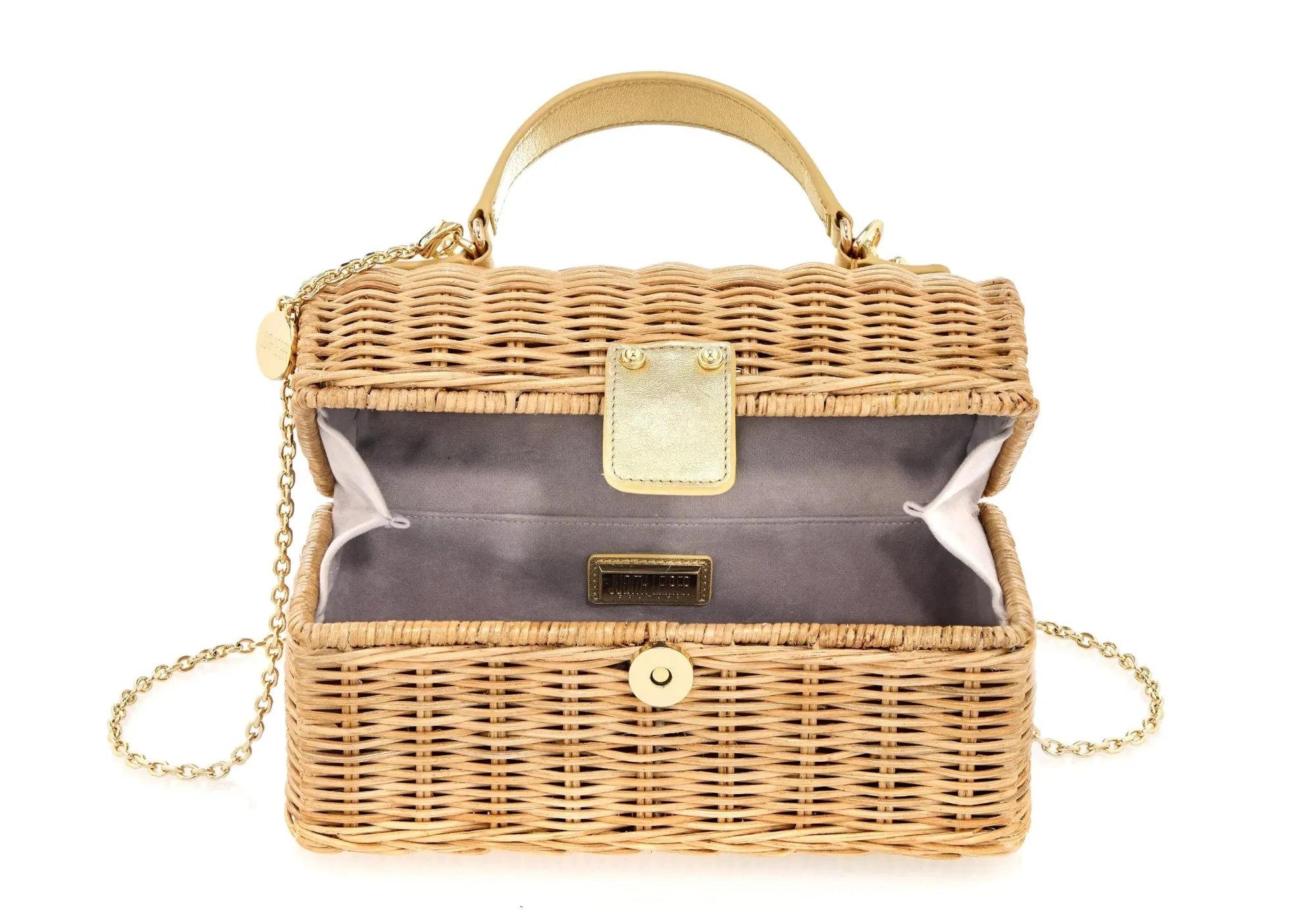 Isla Wicker Basket Natural*Judith Leiber New