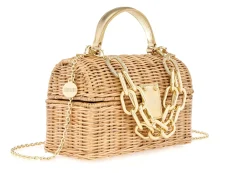 Isla Wicker Basket Natural*Judith Leiber New