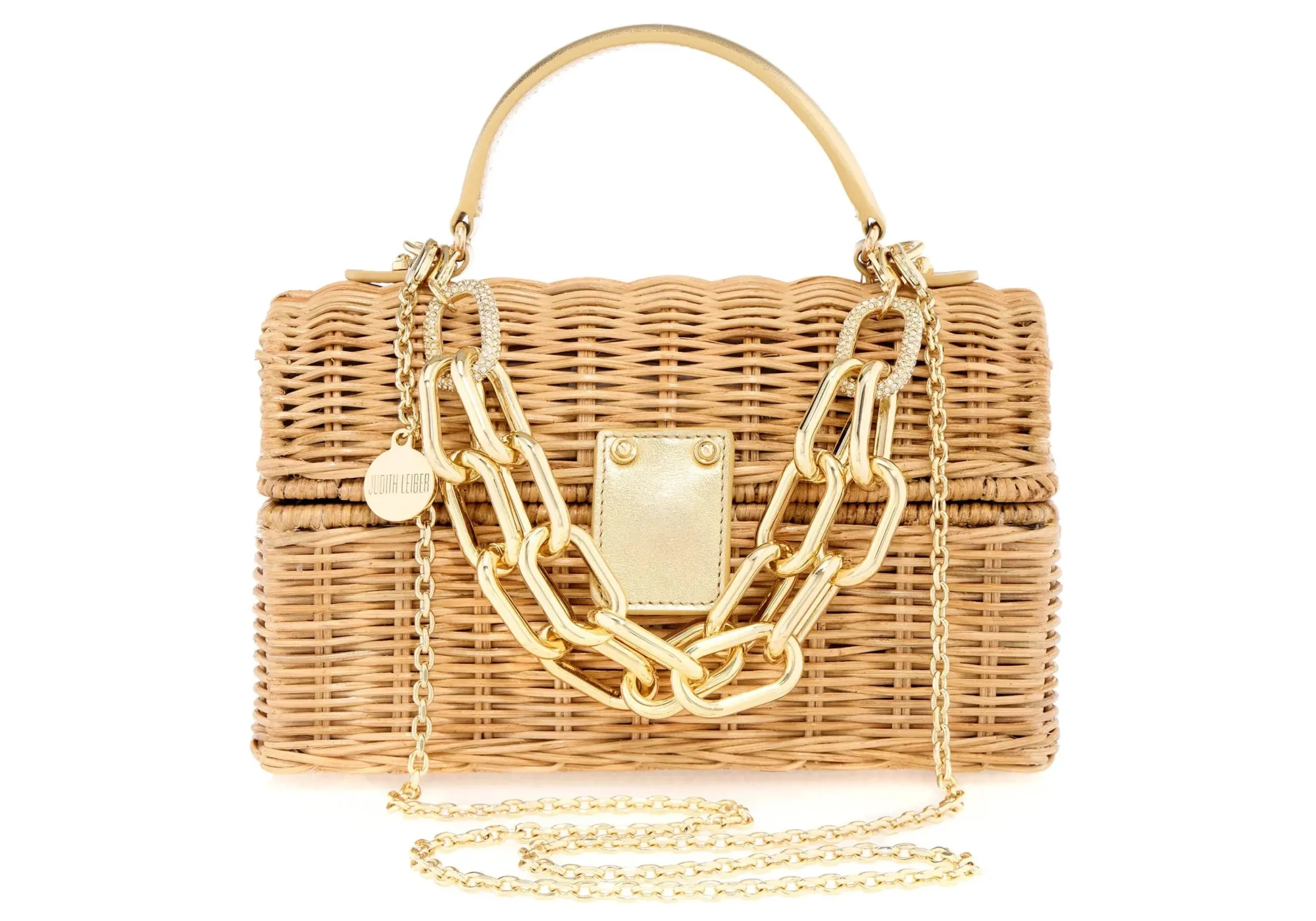 Isla Wicker Basket Natural*Judith Leiber New