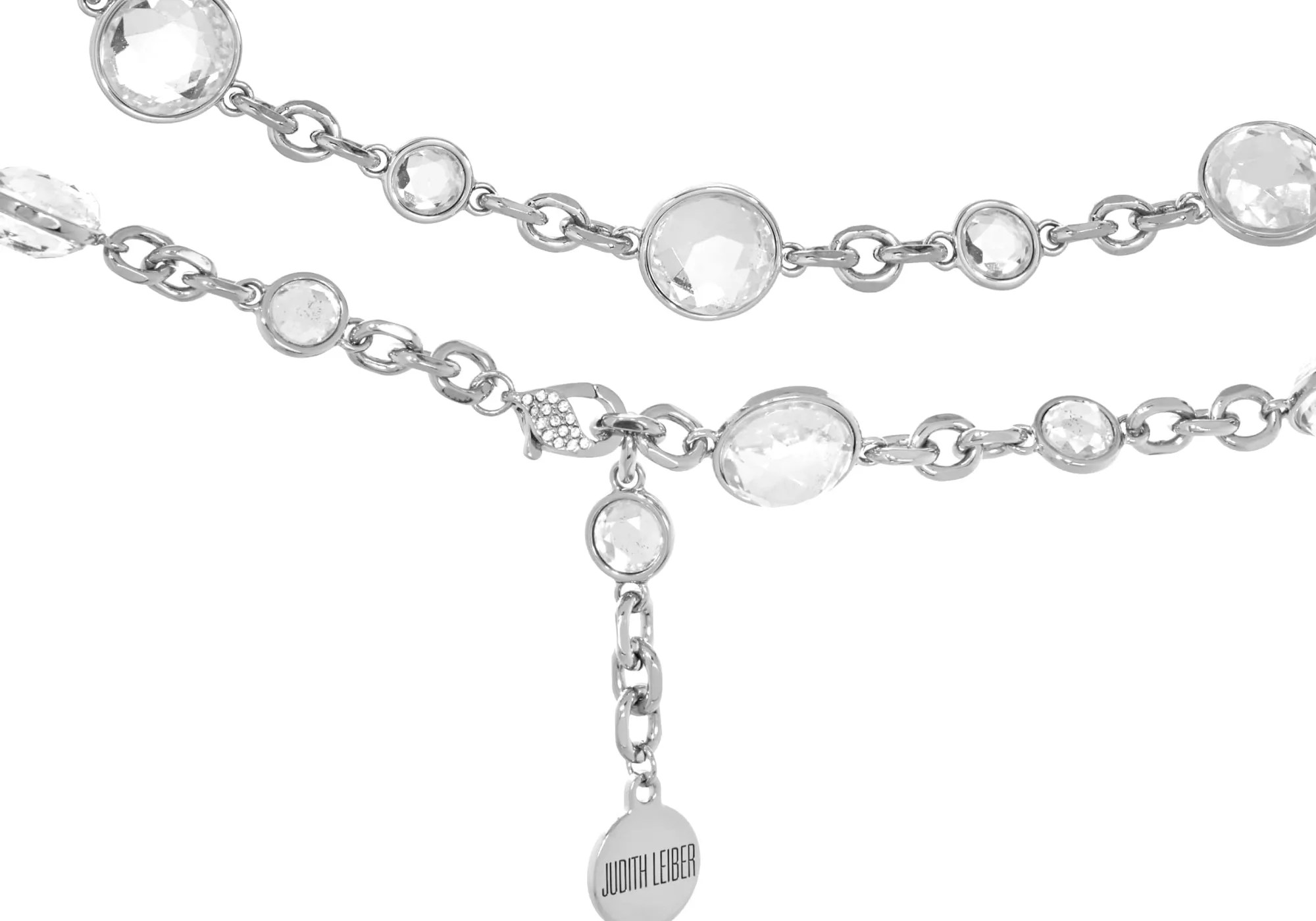 Jeweled Belt Silver*Judith Leiber New