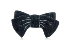 Just For You Bow Black*Judith Leiber New