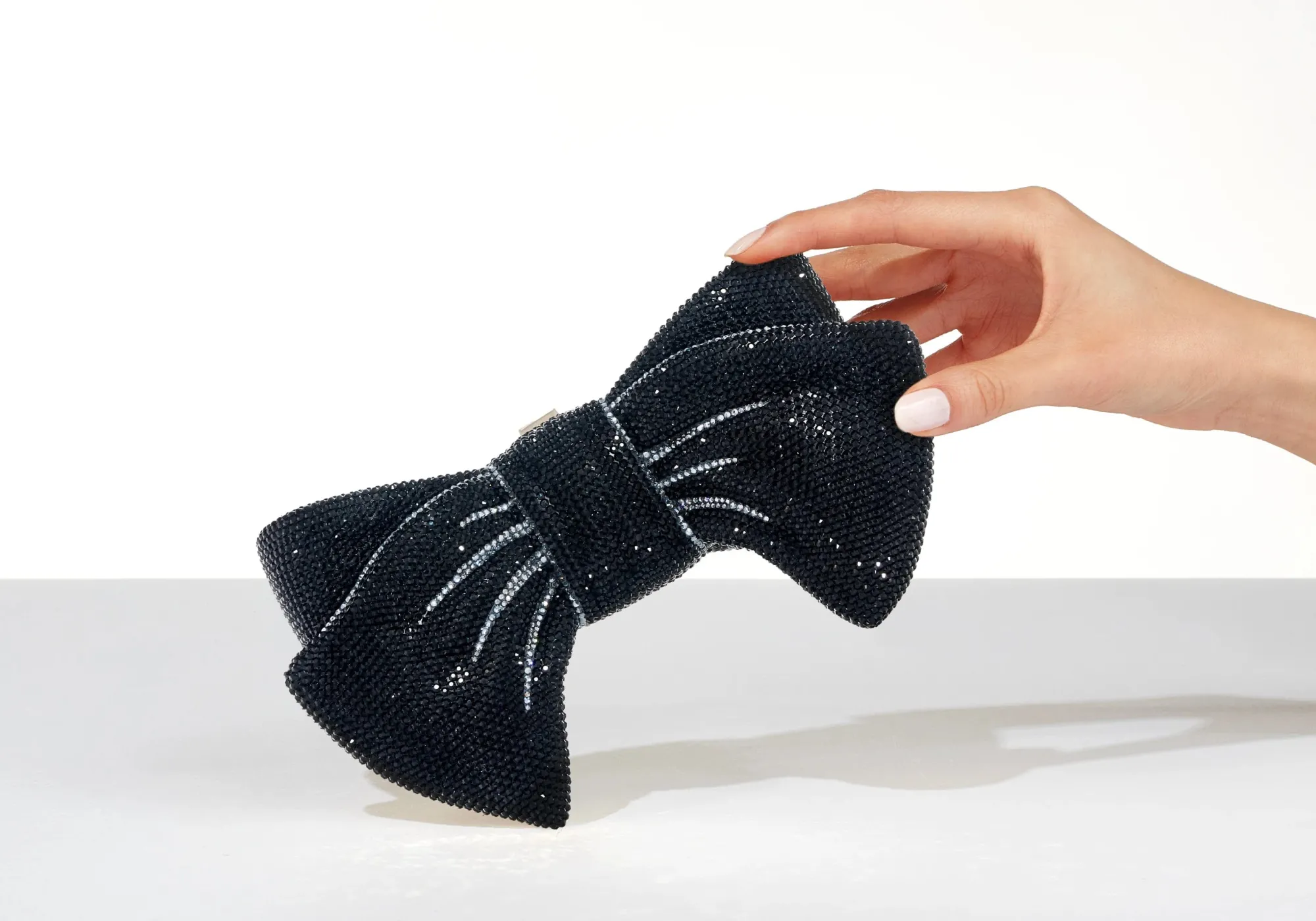 Just For You Bow Black*Judith Leiber New