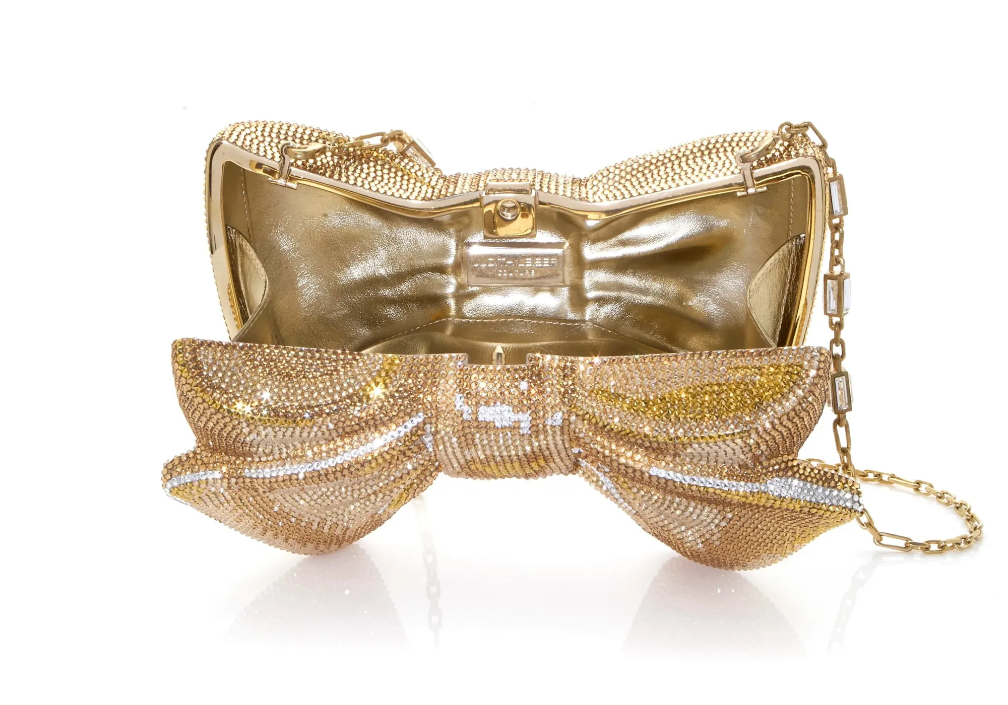 Just For You Bow Gold Designer Clutch*Judith Leiber Online