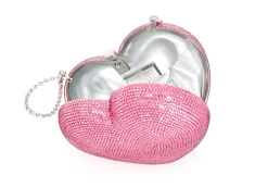 L'Amour Petit Coeur Pink*Judith Leiber Sale