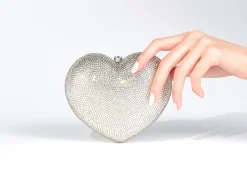 L'Amour Petit Coeur Silver*Judith Leiber Fashion