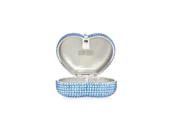 Mini Heart Light Sapphire*Judith Leiber Clearance