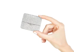 Miniature Box Say Yes Silver*Judith Leiber New