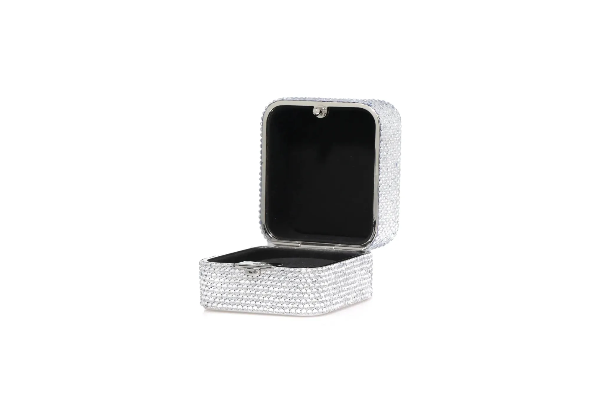 Miniature Box Say Yes Silver*Judith Leiber New