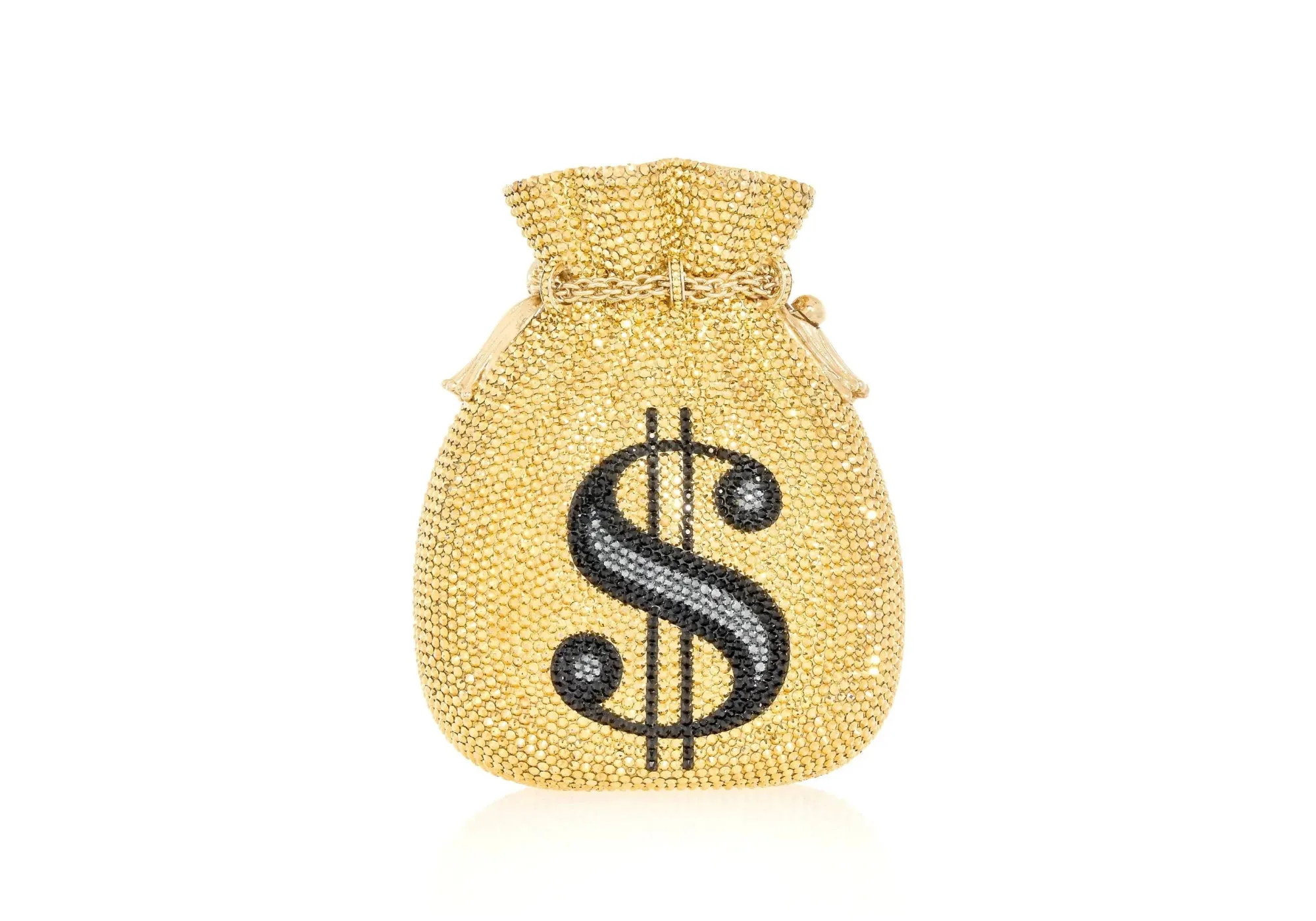 Money Bags Pouch Gold*Judith Leiber Best
