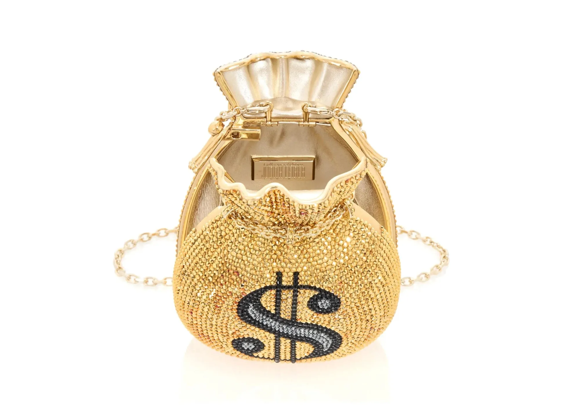 Money Bags Pouch Gold*Judith Leiber Best