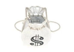 Money Bags Pouch Silver*Judith Leiber Online