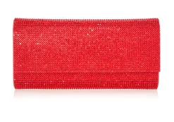 Perry Crystal Red Clutch*Judith Leiber Discount