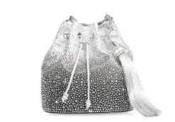 Piper Bucket Caviar Gradient Platinum*Judith Leiber Clearance