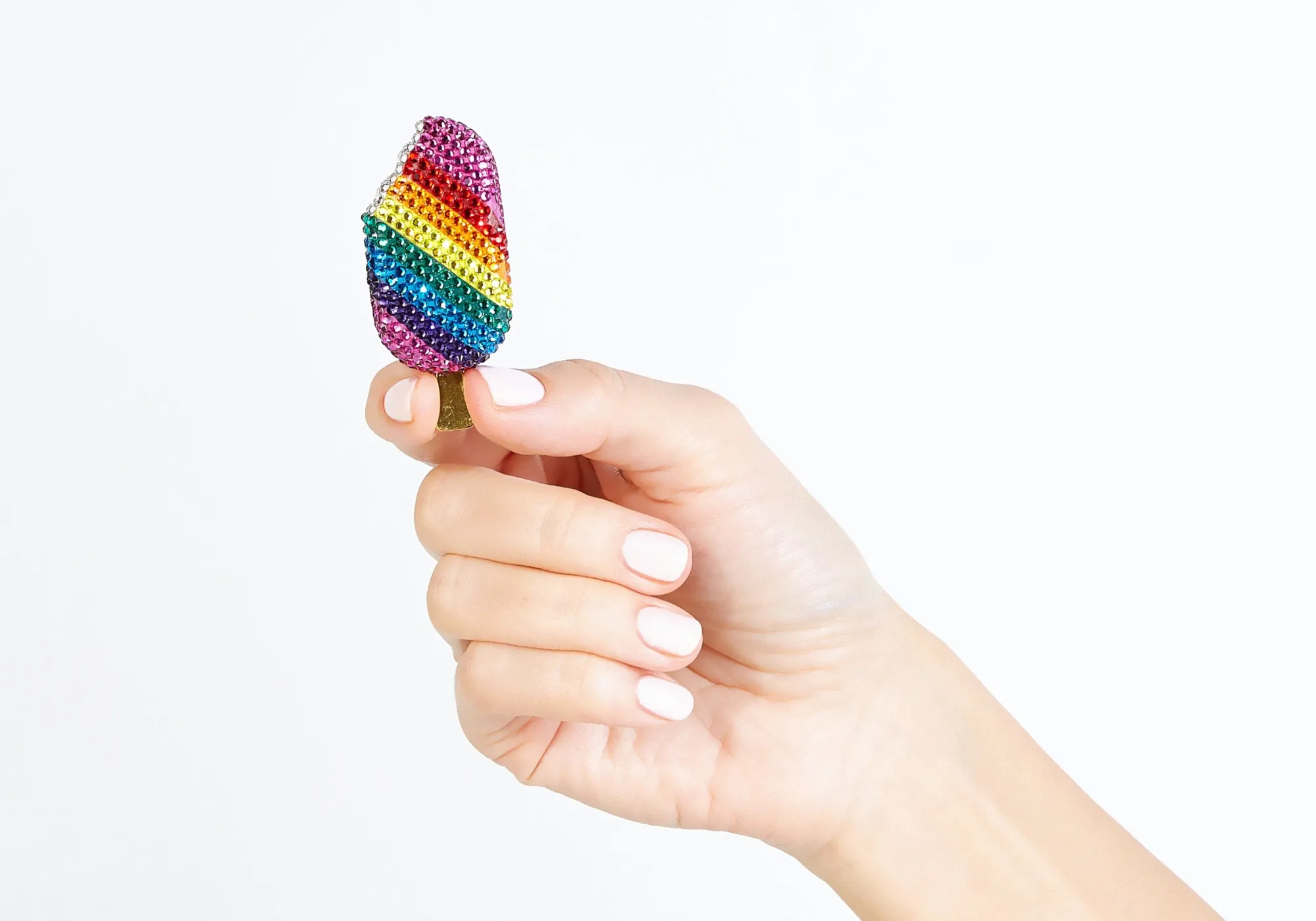 Popsicle Pillbox Rainbow*Judith Leiber New
