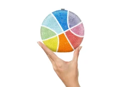 Rainbow Basketball*Judith Leiber New