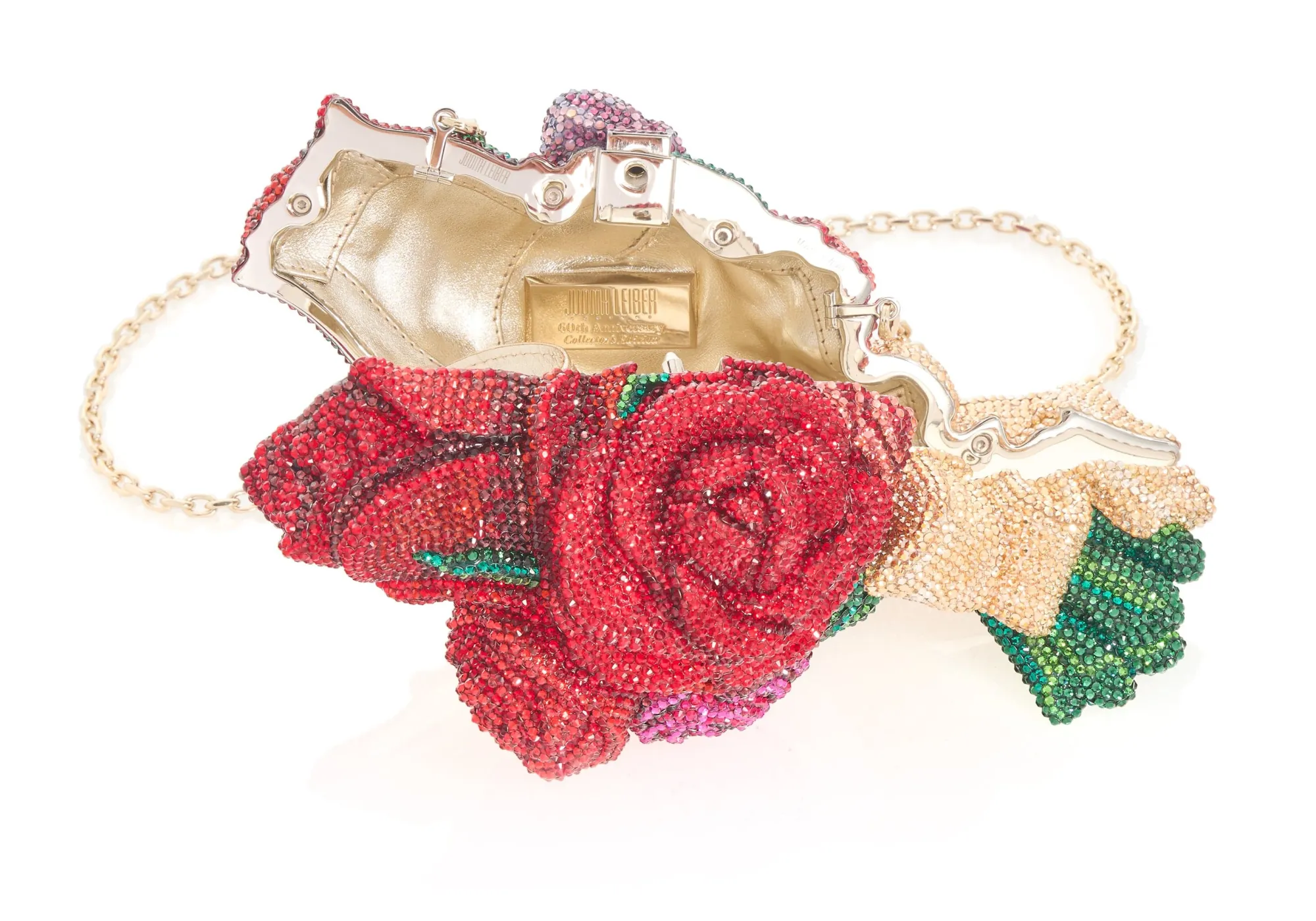 Red Roses Corsage*Judith Leiber Hot