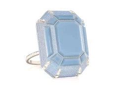 Ring Emerald Cut Blue*Judith Leiber Sale