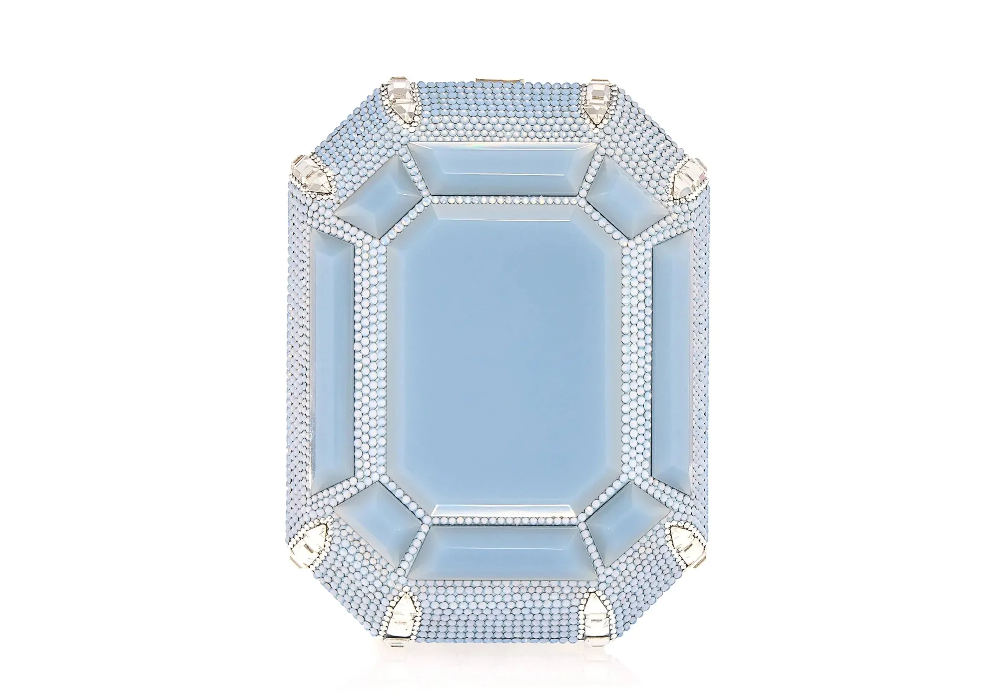 Ring Emerald Cut Blue*Judith Leiber Sale
