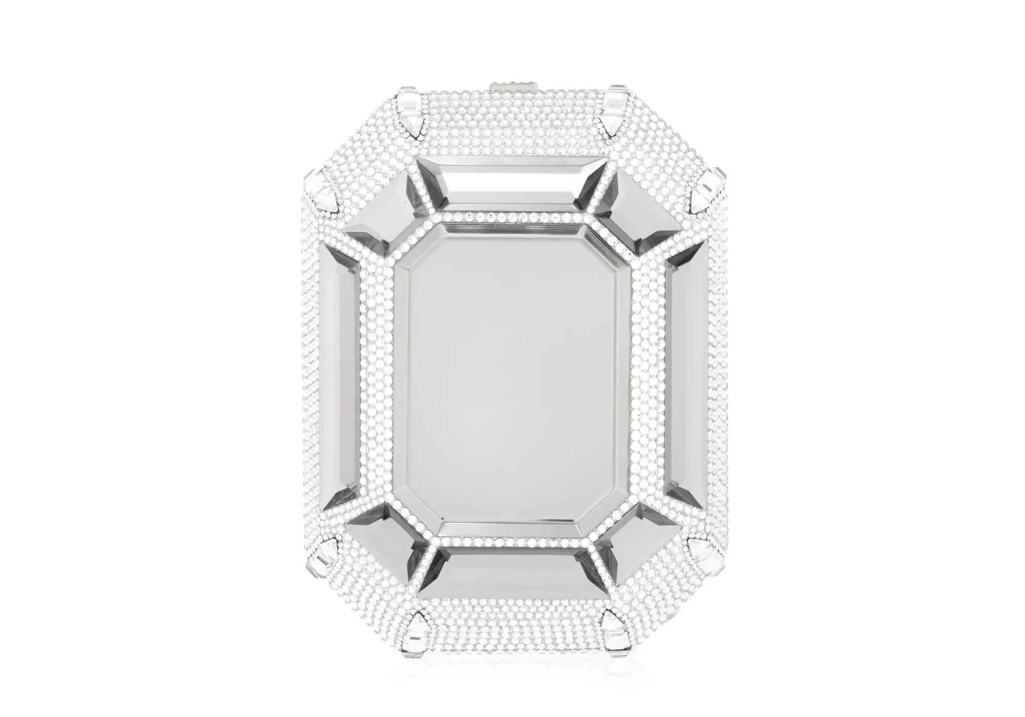 Ring Emerald Cut Silver*Judith Leiber Best