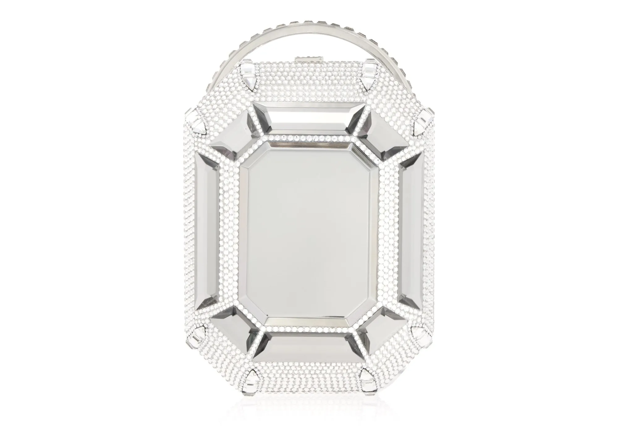 Ring Emerald Cut Silver*Judith Leiber Best