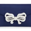 Satin Bow Envelope Navy*Judith Leiber Online