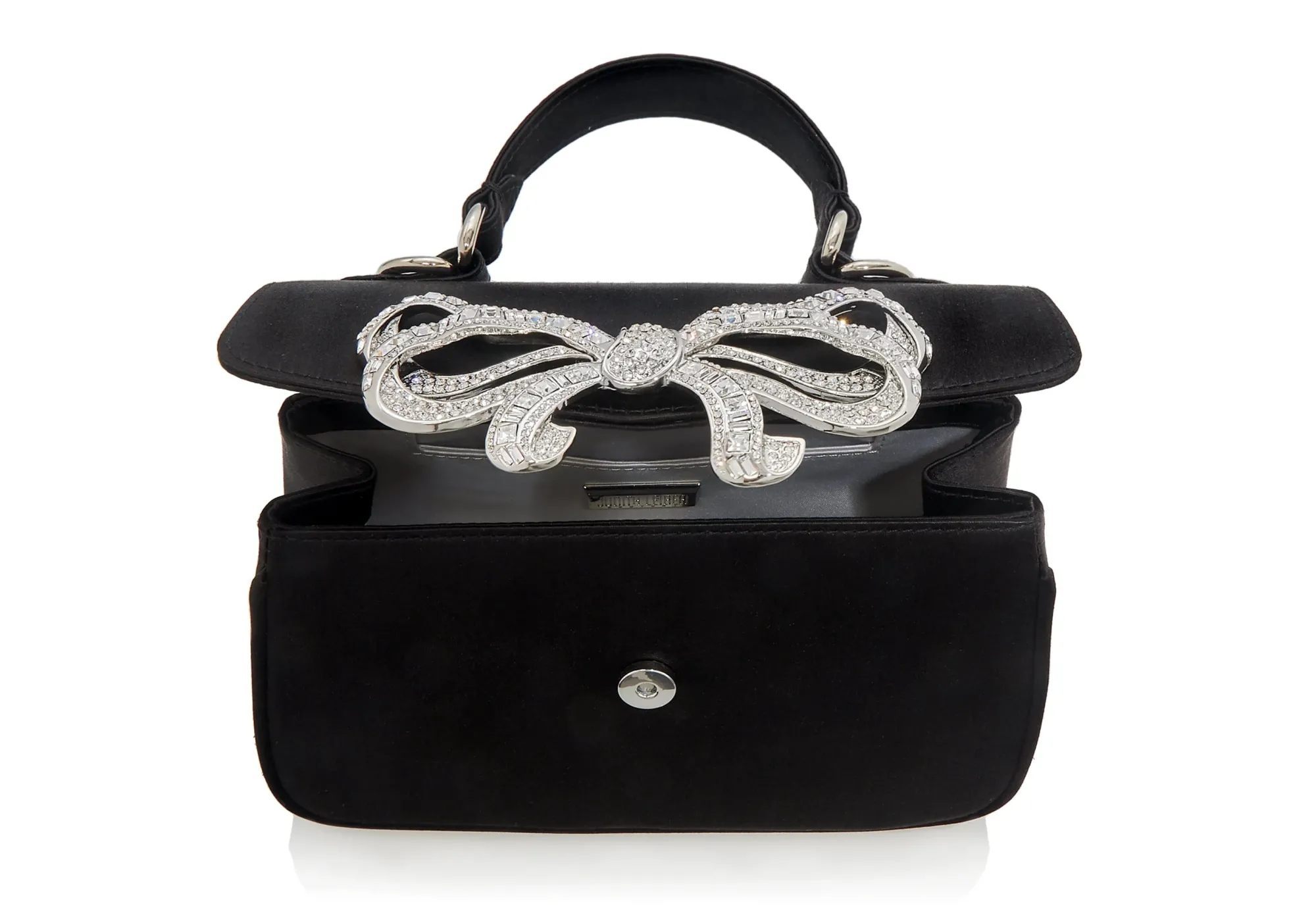 Satin Bow Top Handle Black*Judith Leiber Outlet