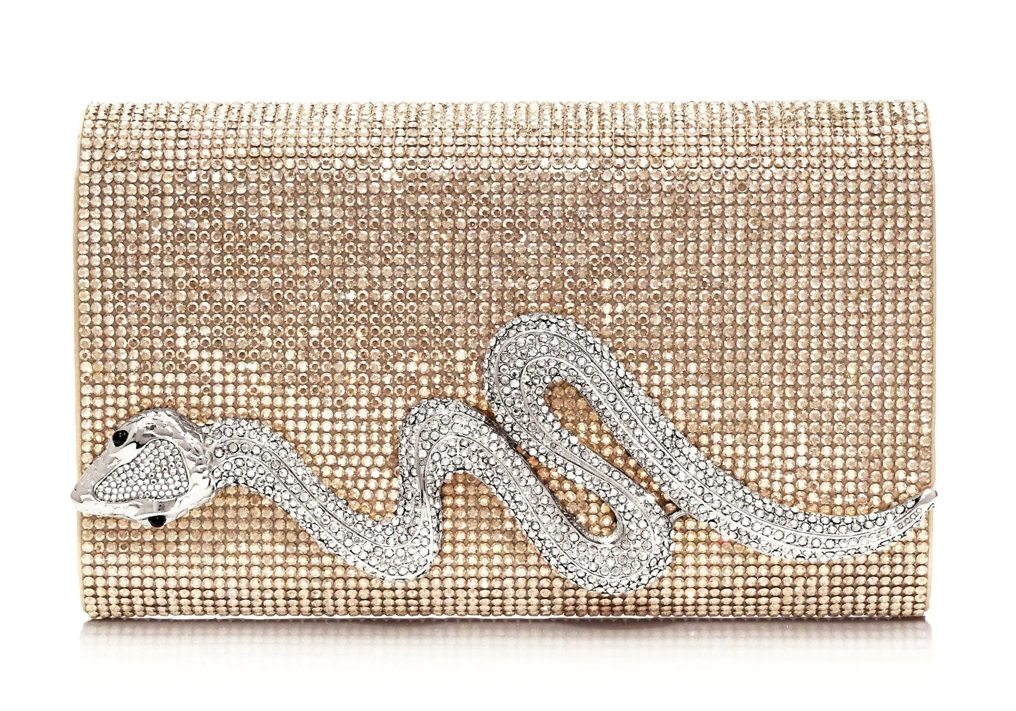 Serpent Crystal Clutch Champagne*Judith Leiber Best